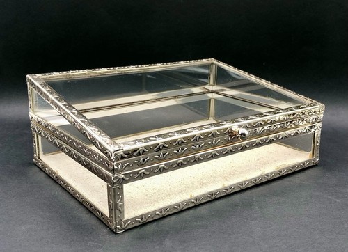 Pottery barn silver glass - silver,