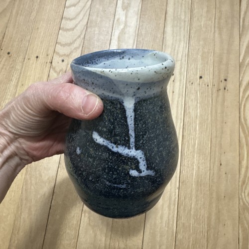 Handmade blue pottery - blue, 5”