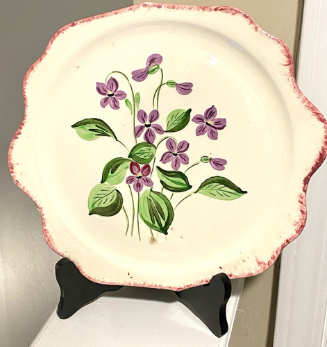 Antique plate violet blue - plate,
