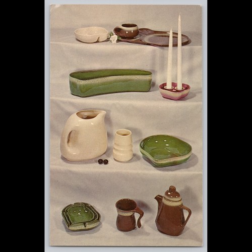 Postcard tama pottery perry - pottery,