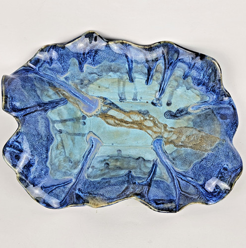 Centerpiece sculpture blue - centerpiece,
