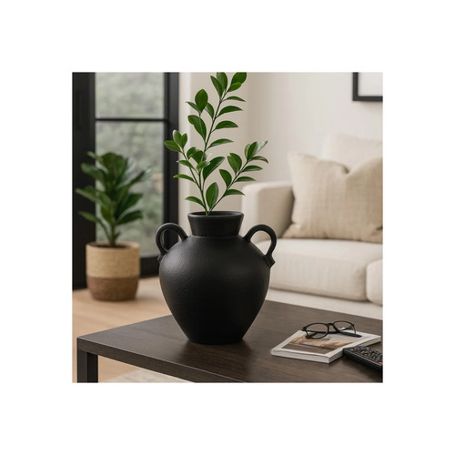 Modern terracotta jug with - terracotta,