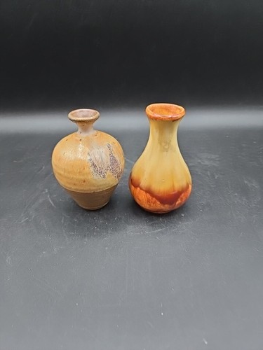 Vintage bud vases - vases, stoneware