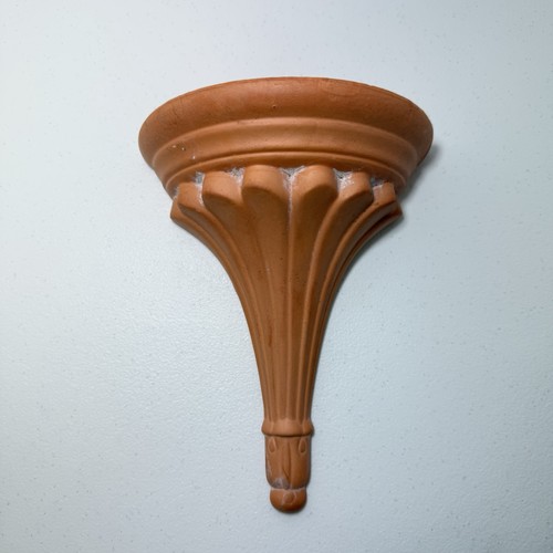 Vintage 1980s terracotta wall - terracotta,