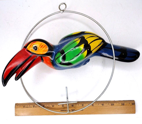 Vtg parrot hand - vtg, painted