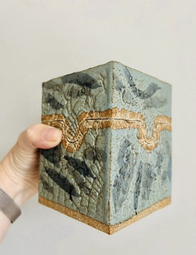 Arts crafts ceramic box - &, &
