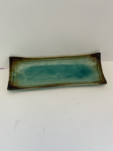 Turquoise aqua studio pottery - aqua,