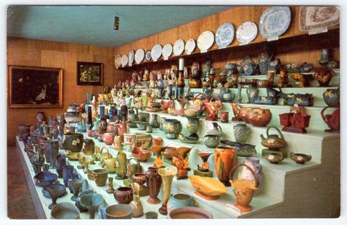 1950 pottery display - pottery,