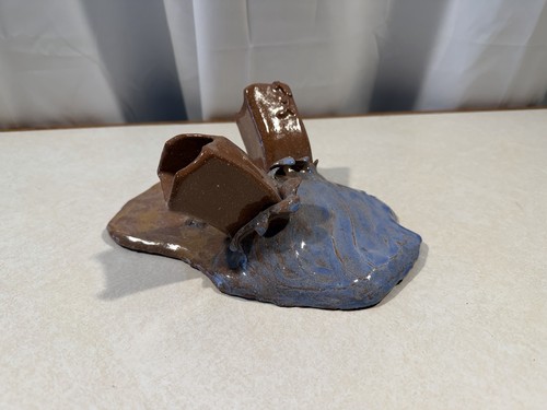 Handmade clay glazed pottery - handmade,