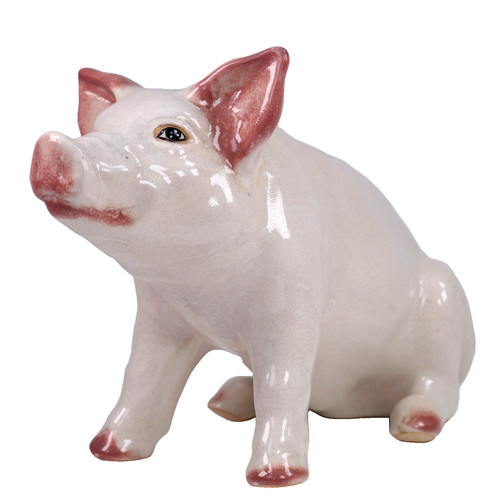Butcher shop pig pottery - butcher,